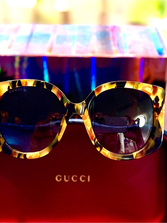 Gucci Women\'s Tortoiseshell Round Sunglasses - Brown/Amber main image 4